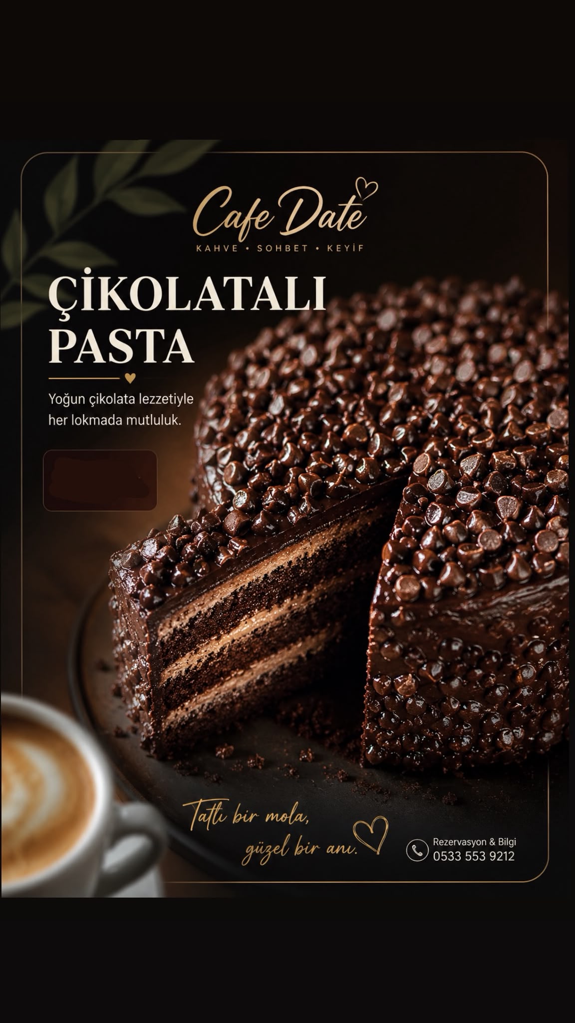 Belçika çikolatalı pasta